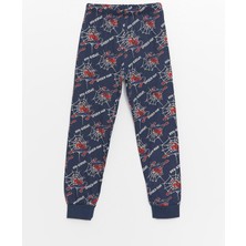 LC Waikiki  Bisiklet Yaka Spiderman Baskılı Uzun Kollu Erkek Çocuk Pijama Takımı