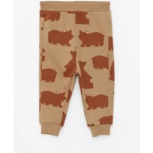 Lc Waikiki Lcw Baby Bisiklet Yaka Uzun Kollu Baskılı Pamuklu Erkek Bebek Sweatshirt Ve Pantolon 2'Li Takım