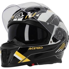 Acerbis X-Way Graphıc Kask Siyah Sarı