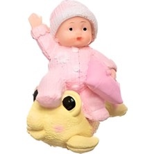 Mbb E-Ticaret Mbb Eticaret Decotown Hediyelik Sevimli Pembe Bebek Biblo Polyester Süs Eşyası