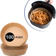 Mbb E-Ticaret Mbb Eticaret Air Fryer Pişirme Kağıdı Tek Kullanımlık Yağ Geçirmez Yapışmaz Delikli Kare Model 100 Adet