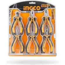 Ingco 6´lı Mini Kombine Pense Seti 115MM HMPS06115