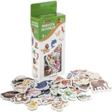 Diytoy 4'lü Buzdolabı Manyetik Bultak Puzzel - Hayvanlar - Meyveler Sebzeler -Taşıtlar Magnet 1-6 Y