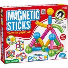 Rainto Raintoys Manyetik Çubuklar Zeka Geliştirici Eğitici Oyuncak 42 Parça