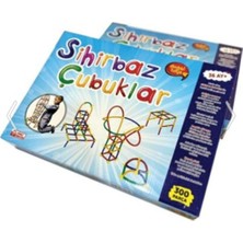 Pratik Mağazam Sihirbaz Bambu Çubuklar 300 Parça Oyuncak Bambu Çubuk Eğitici Oyuncak Oyun Bambu