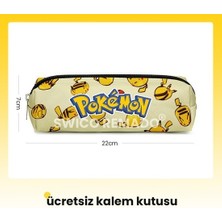 Iccl Karikatür Pokemon Kalem Kutulu Ilkokul Çantası - Sarı (Yurt Dışından)