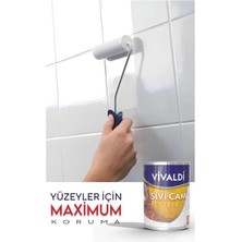Vivaldi Fayans Boyası Seti Sıvı Cam ve Uygulama Seti Tezgah,mermer,banyo,mutfak Boyama Seti 1 Lt