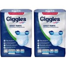 Giggles Külotlu Yetişkin Hasta Bezi Xlarge 60 Adet