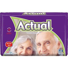 Actual Hasta Bezi 30'lu Büyük Boy L - XL Tekstil Yüzey Özellikli Yetişkin Ürün