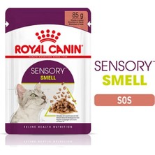 ROyuncakal Canin Sensory Smell In gravy Adult Kedi Konservesi 12X85 gr