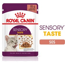 ROyuncakal Canin Sensory Taste In gravy Adult Kedi Konservesi 12X85 gr