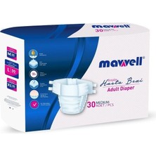 Mavvell Belbantlı Tekstil Yüzeyli Hasta Bezi Orta (M) 30'Lu