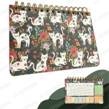 Syn İletişim Kawai Kore Kırtasiye Kedi Pati Haftalık Günlük Hatırlatıcı Planlayıcı Defter Weekly Planner 52 Sayfa 18*12 cm Ölçüler