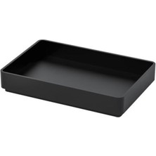 IKEA Banyo Düzenleyici Aksesuar Siyah Renk Banyo Tepsisi 10X15 cm Siyah Banyo
