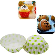 Butedo Browni Muffin Kek Kapsülü Puantiyeli 100'LÜ - Yeşil