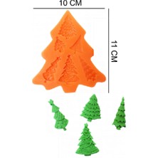 Butedo Çam Ağaçları Silikon Şeker Hamuru, Sabun, Mum Kalıp