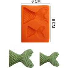 Butedo Balık Kuyruk Silikon Şeker Hamuru, Sabun, Mum Kalıp