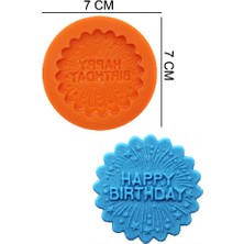 Butedo Happy Birthday Silikon Şeker Hamuru, Sabun, Mum Kalıp