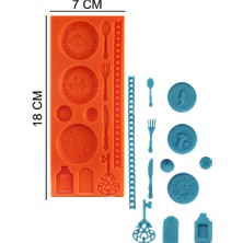 Butedo Sofra Takımı Silikon Şeker Hamuru, Sabun, Mum Kalıp
