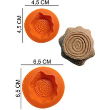 Butedo Ağaç Kütük Set Silikon Şeker Hamuru, Sabun, Mum Kalıp