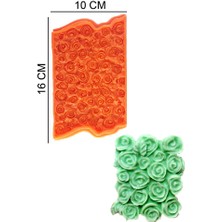 Butedo Desen Gül Silikon Şeker Hamuru, Sabun, Mum Kalıp