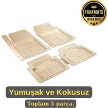 Trakmats Bmw 3 Serisi E90 Sedan 2005 - 2012 Kesilebilir Pro-Mats Yumuşak Oto Paspas Bej