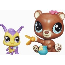 Littlest Pet Shop Miniş ve Yavrusu Happy Honeyman,brianna Buzzer Minişler Pet Shop Orijinal Minişle