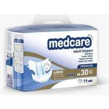 Medcare Yetişkin Hasta Bezi Large Premium Özel Seri (Büyük Boy) 30 Adet