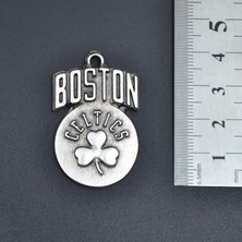 Bu Farklı 3'lü Kulaklık Basket Topu File Pota Boston Celtics Erkek Kadın Kolye Seti - Kod:1230