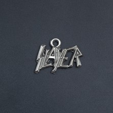 Slayer Deri ip Kolye - Gümüş Kaplama - Kadın Erkek Kolye - No:1018