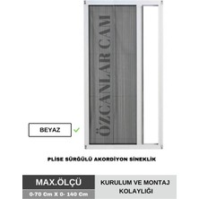 Özcan Plise Pileli Sürgülü Kapı Sinekliği (Demir Kapı ,ahşap Kapı, Çelik Kapı Pimapen Kapı)