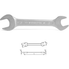 Izeltaş 0100 Çatal Iki Ağız Anahtar Kısa Boy 10X12 mm