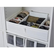 IKEA Skubb Bölmeli Kutu Gardırop Şifonyer Düzenleyici Beyaz 44X34X11 cm
