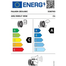 Falken 205/55 R17 95W Xl Ziex Ecorun Ze310 Oto Yaz Lastiği ( Üretim Yılı: 2024 )