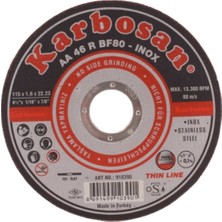 Karbosan 115X1 Inox Kesici Taş (25 adet)
