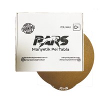 Pars 240X240 mm (Yuvarlak Model) Gold Pei Kaplı Özel Yay Çeliği Tabla Magnetli