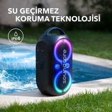 Anker Rave Party 2 PartyCast 120W Kablosuz Bluetooth Hoparlör - IPX4 - 18 Saate Varan Şarj - TWS Party Speaker - Ses Bombası - A3399 (Anker Türkiye Garantili)