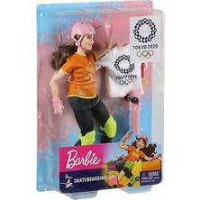 Barbie Olimpiyat Bebekleri Tokyo 2020 Kaykay GJL78