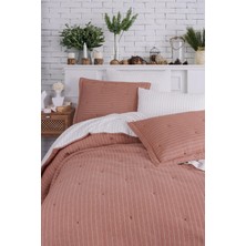 İyi Geceler İstanbul Soft Dreams Tek Kişilik Natural Yatak Örtüsü Kiremit