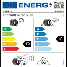 Riken 205/60 R16 96V Xl All Season Oto Dört Mevsim Lastiği (Üretim Yılı: 2024)