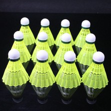 Jifen-HB Oynanabilir Naylon Plastik Badminton 12'li (Yurt Dışından)