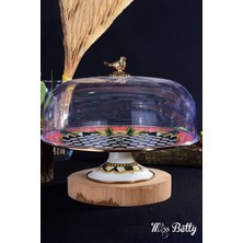 Miss Betty Emaye 30 cm Ayaklı Kek Fanusu Paradise