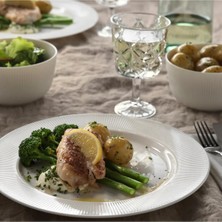 IKEA Ofantligt 28 cm Tabak Yemek Tabağı Beyaz Feldispat Porsele