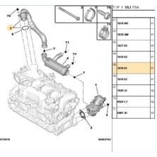 Psa Egr Borusu 207 307 308 3008 407 5008 Partner Tepee C3 C4 C5 (161861)