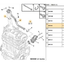 Psa Egr Borusu 1007 207 307 308 407 Partner C2 C3 C4 (161864)