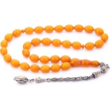 Tesbihkenti Estetik Detaylar Oksit Kaplama Püskül Sıkma Kehribar Tesbih