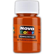 Nova Color Kumaş Boyası Tişört Çanta Tekstil Boyası 30 ml 1 Adet Kumaş Boyası 1 Adet