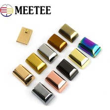 Haicheng Shop Pirinç Tarzı 10MM-30 Adet Adet Metal Fermuar Çekme Kuyruk Kilidi Klip Tokalar Halat Kordon Durdurma Fiş Başlı Vida Dıy Çanta Deri Donanım Aksesuarları H (Yurt Dışından)