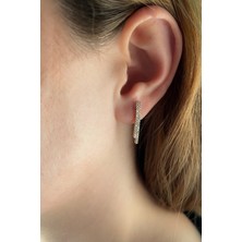 Fiyonk Kuyumculuk 14 Ayar Altın Su Yolu Sarkıt Küpe