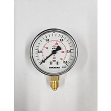 Pakkens Çap 63 Alttan Kuru Manometre - Pakkens